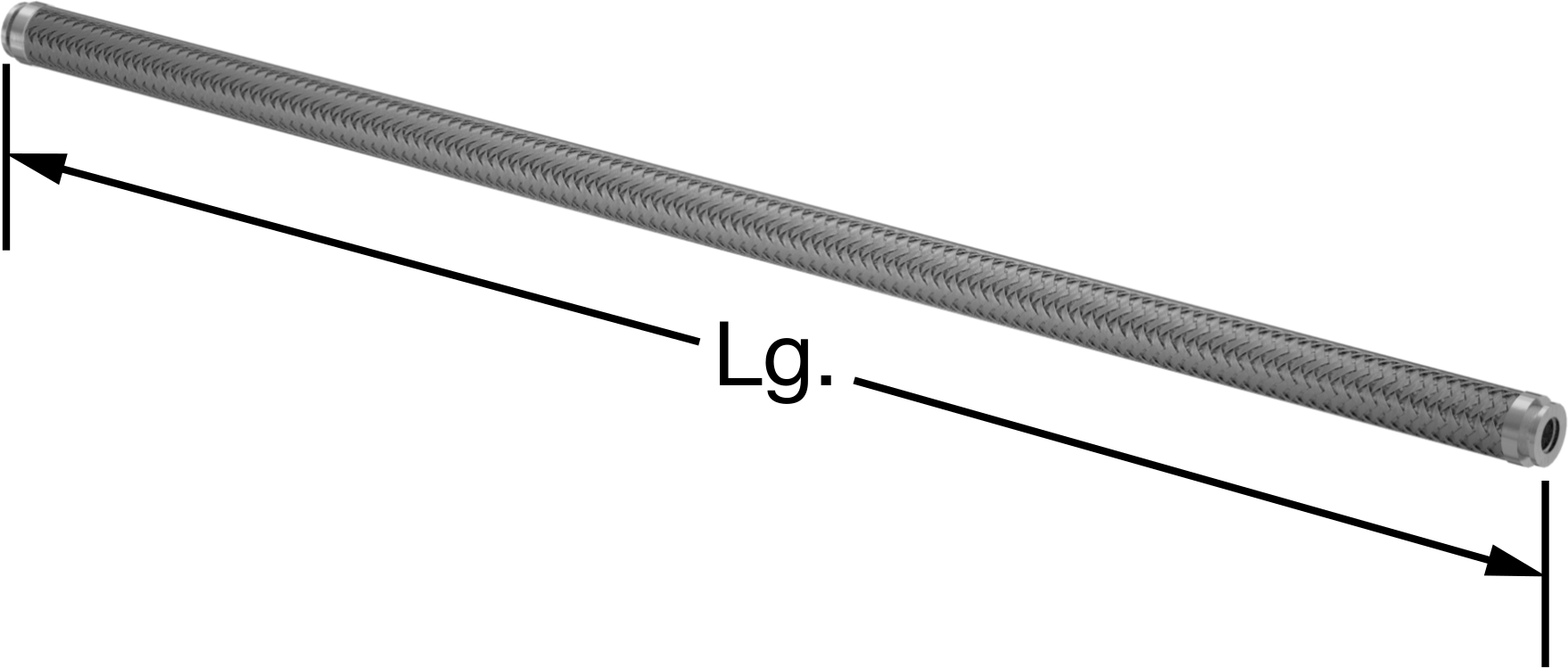 Hızlı Kelepçeli Bağlantı Parçalı Yüksek Vakumlu Hortum, 3/4" Dış Çaplı Boru için, 36" Uzunluk
