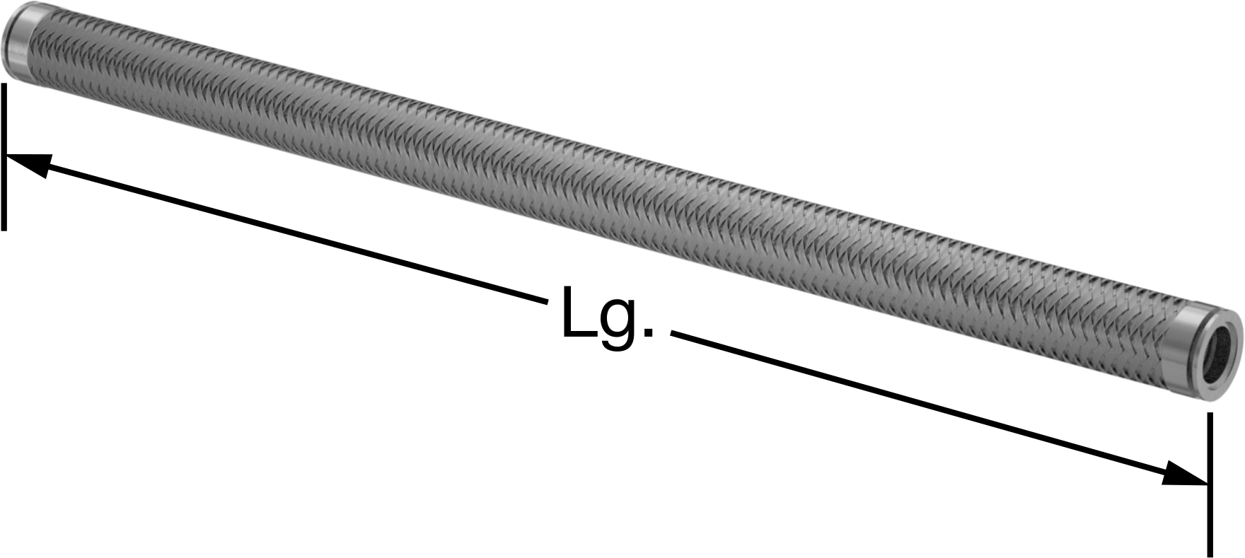 Hızlı Kelepçeli Bağlantı Parçalı Yüksek Vakumlu Hortum, 1-1/2" Boru Dış Çapı için, 36" Uzunluk