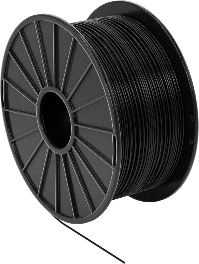 Kolay Baskı 3D Yazıcı Filamenti, Pla, Opak Siyah, 1,75 mm Çap, 1000 G