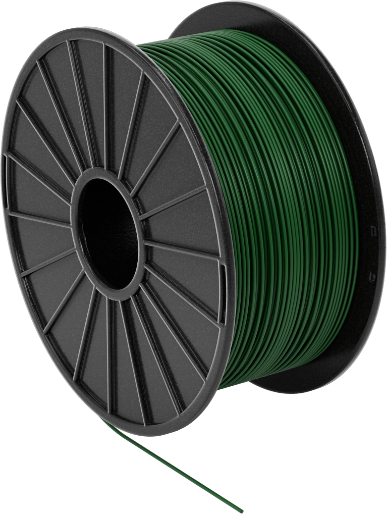 Kolay Baskı 3D Yazıcı Filamenti, Pla, Mat Yeşil, 1,75 mm Çap, 1000 G