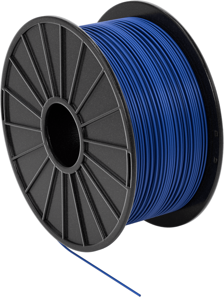 Kolay Baskı 3D Yazıcı Filamenti, Pla, Opak Mavi, 1,75 mm Çap, 1000 G