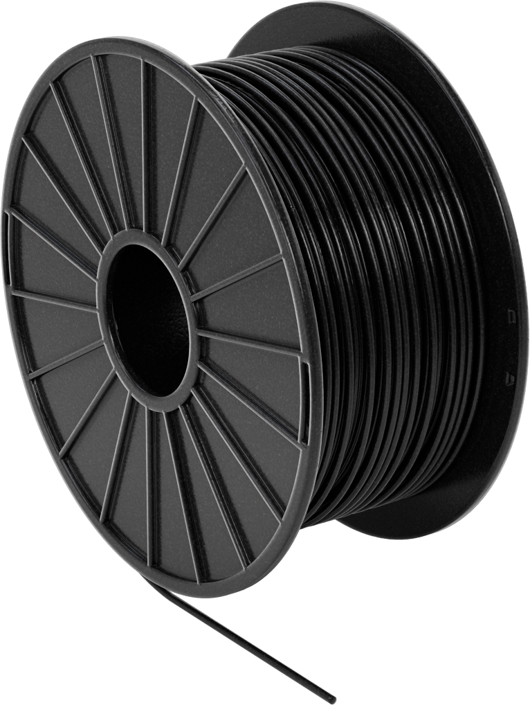 Kolay Baskı 3D Yazıcı Filamenti, Pla, Opak Siyah, 2,85 mm Çap, 1000 G