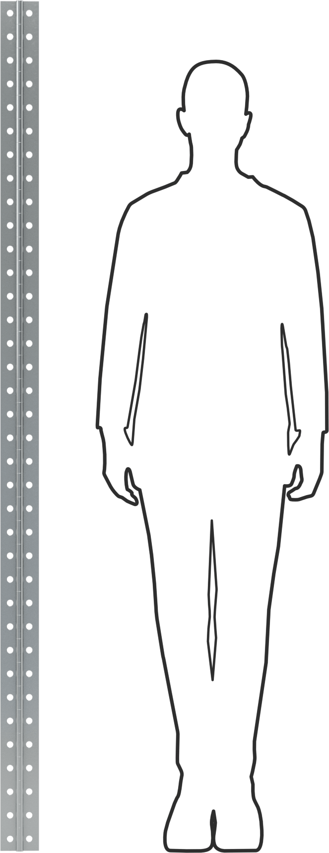 Strut Kanalı Piyano Menteşesi, 0,12 inç Kalınlık x 6 ft Uzunluk