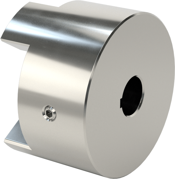 Metal ile Tespit Edilebilir Esnek Mil Kaplini, Paslanmaz Çelik Göbek, 2-1/2" Toplam Uzunluk, 2-1/8" OD
