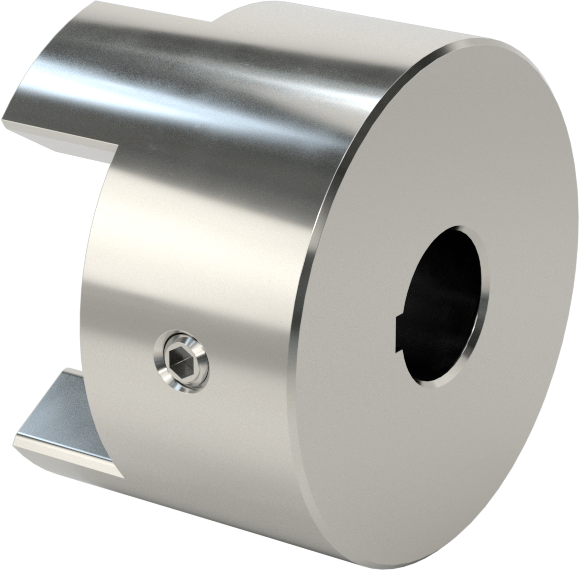 Metal ile Tespit Edilebilir Esnek Mil Kaplini, Paslanmaz Çelik Göbek, 2-1/8" Toplam Uzunluk, 1-3/4" OD
