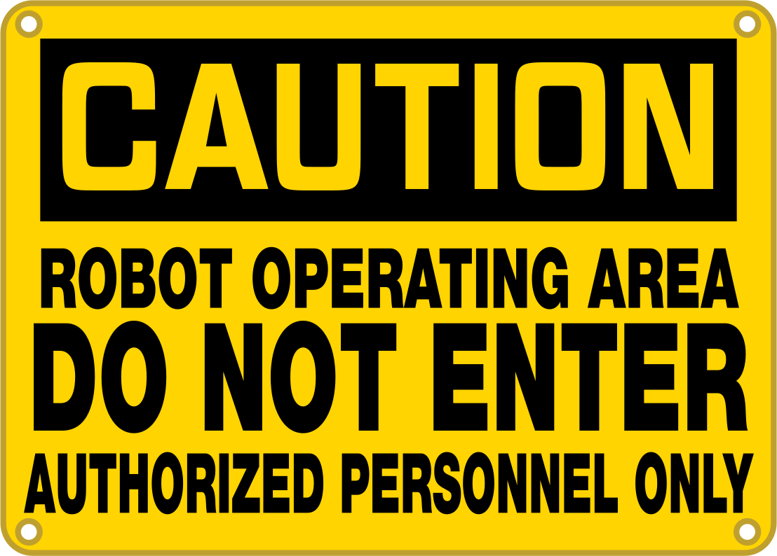 Makine ve Ekipman Çalıştırma İşareti, (Dikkat - Robot...), Polietilen
