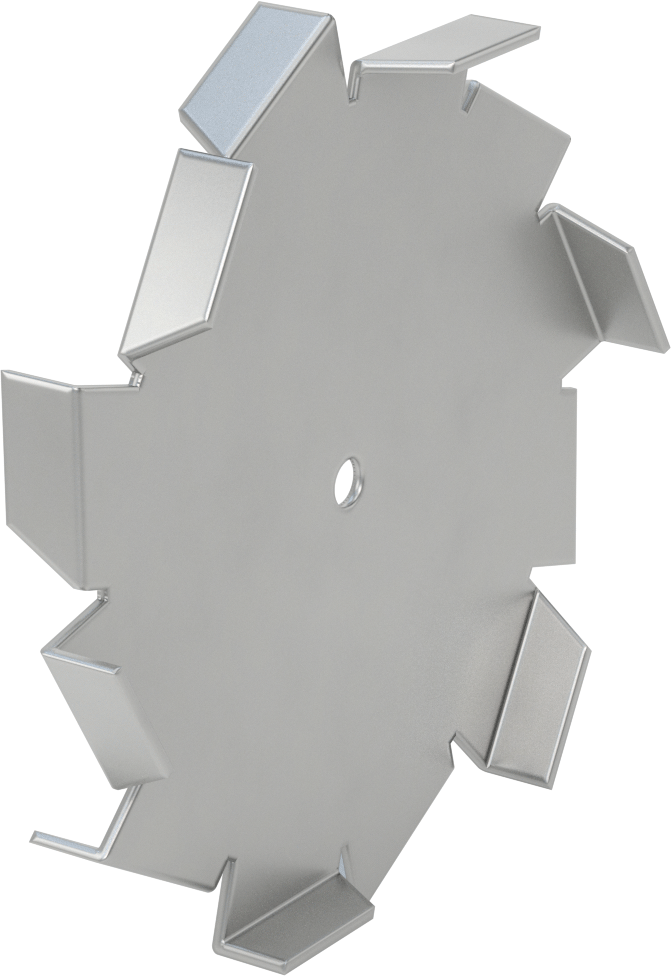 Karıştırıcı Bıçağı, Kalın sıvılar ve 5/8" şaft çapı için, 12" Çap