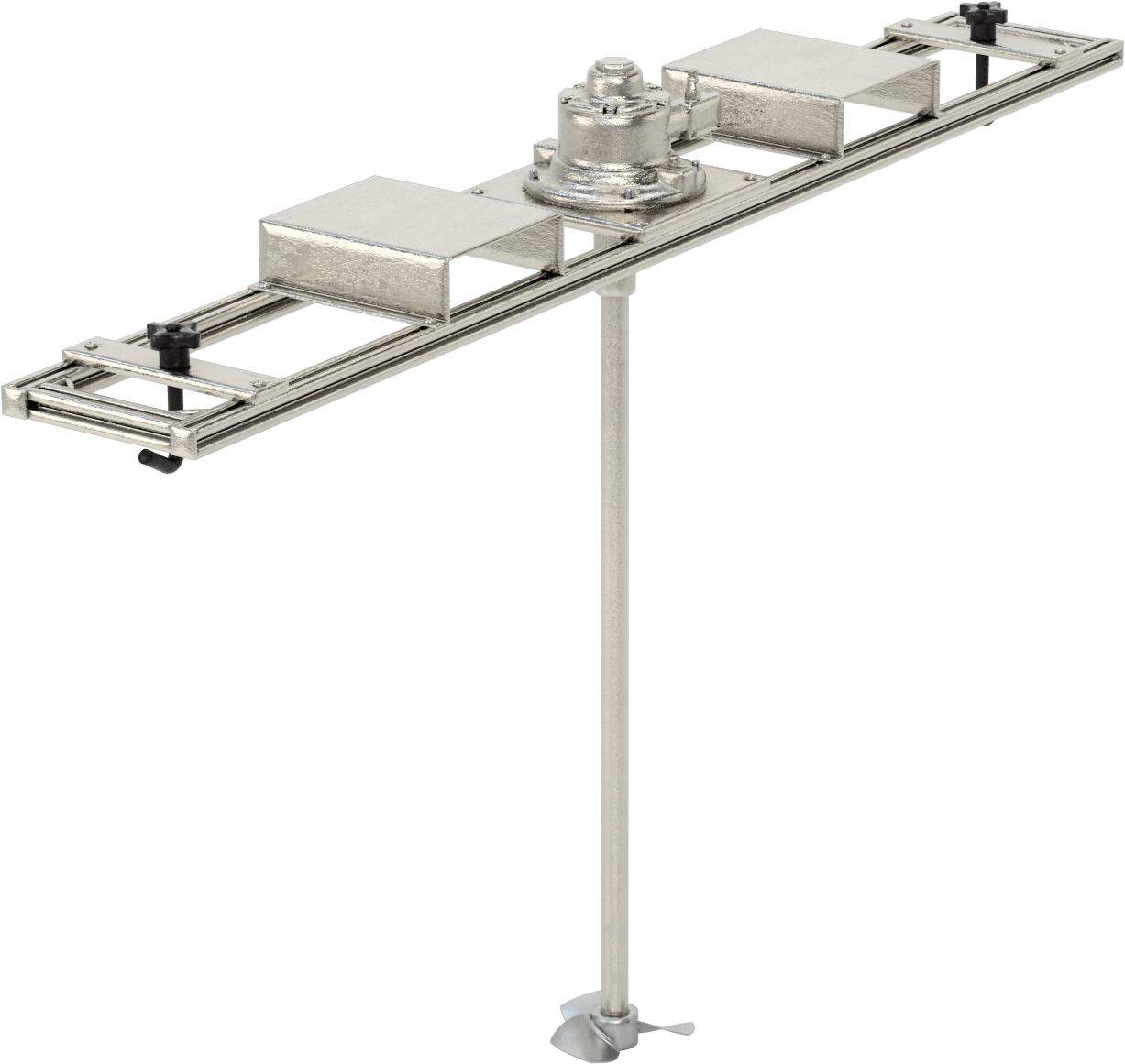 Ara Toplu Konteyner için Karıştırıcı, Hava Tahrikli, İnce Sıvılar için, 1 hp, 600-2000 rpm