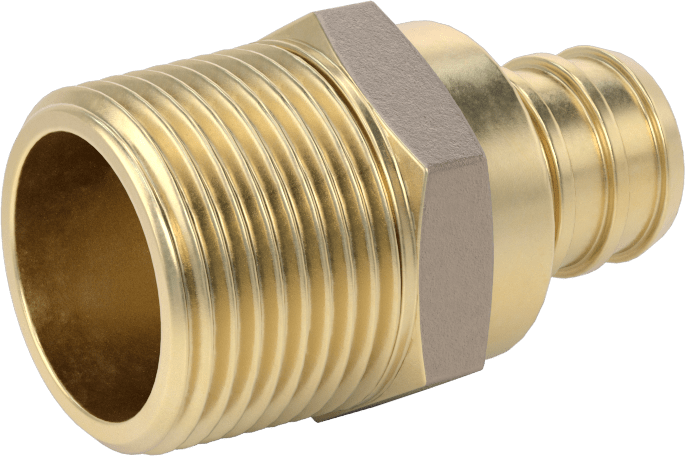 İçme Suyu için Dikenli Boru Bağlantı Parçası, Düz Adaptör, 3/4" Boru İç Çapı x 3/4 NPT Erkek için