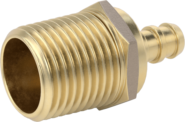 İçme Suyu için Dikenli Boru Bağlantı Parçası, Adaptör, 3/8" Boru İç Çapı x 1/2 NPT Erkek