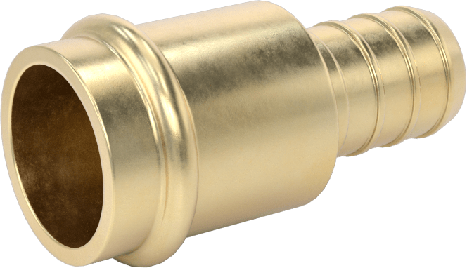 İçme Suyu için Dikenli Boru Bağlantı Parçası, Adaptör 1/2“ İç Çap x 5/8” Dış Çap Dişi Soket, Bronz