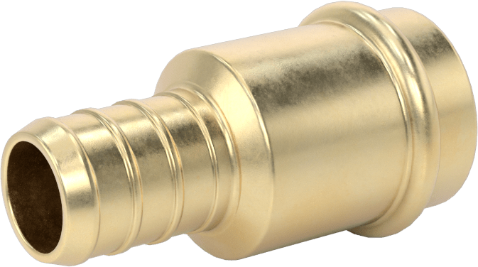 İçme Suyu için Dikenli Boru Bağlantı Parçası, Adaptör 1/2“ İç Çap x 5/8” Dış Çap Dişi Soket, Bronz