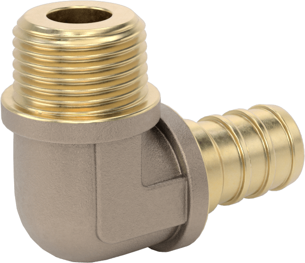 İçme Suyu için Dikenli Boru Bağlantı Parçası, 1/2" İç Çaplı Boru x 3/8 NPT Erkek için 90 Derece Dirsek