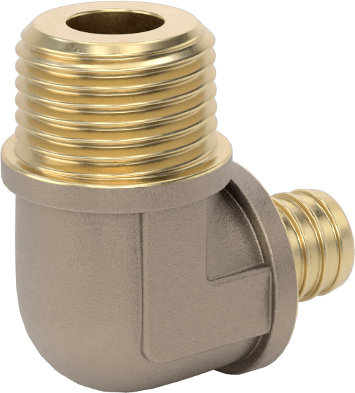 İçme Suyu için Dikenli Boru Bağlantı Parçası, 1/2" Boru İç Çapı x 1/2 NPT Erkek için 90 Derece Dirsek