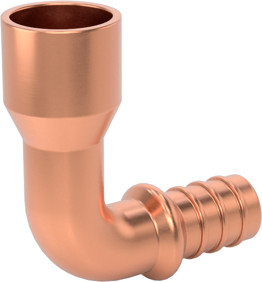 İçme Suyu için Dikenli Boru Bağlantı Parçası, 90 Derece Dirsek, 1/2“ Boru İç Çapı x 5/8” Boru Dış Çapı Dişi Soket
