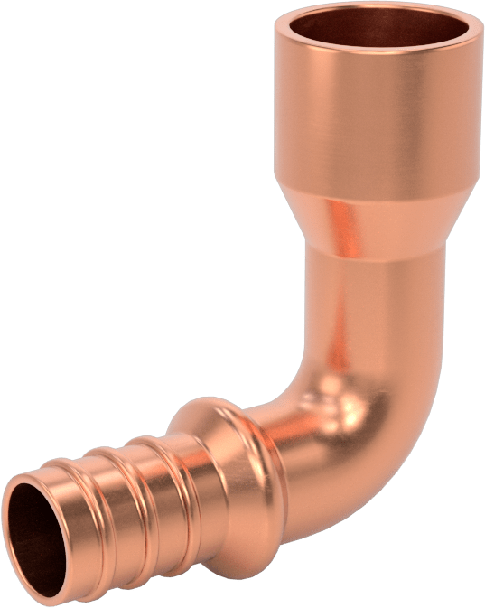 İçme Suyu için Dikenli Boru Bağlantı Parçası, 90 Derece Dirsek, 1/2“ Boru İç Çapı x 5/8” Boru Dış Çapı Dişi Soket