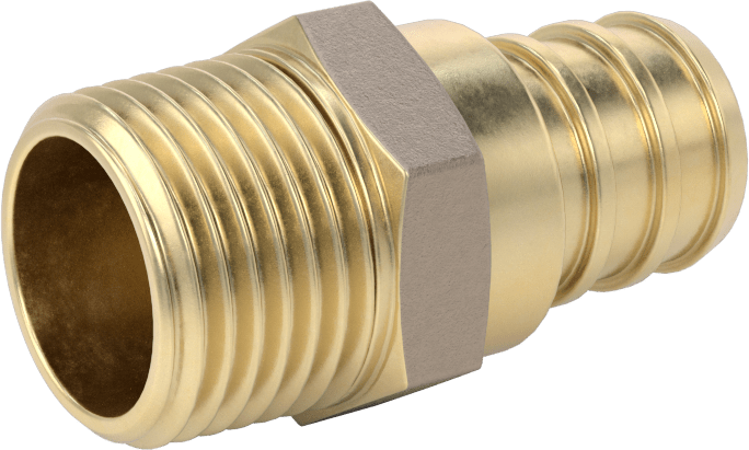 İçme Suyu için Dikenli Boru Bağlantı Parçası, Adaptör, 3/4" Boru İç Çapı x 1/2 NPT Erkek