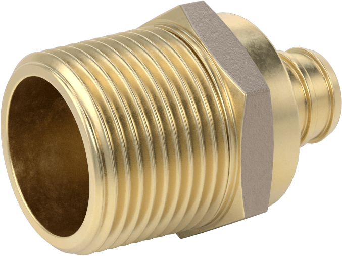 İçme Suyu için Dikenli Boru Bağlantı Parçası, Adaptör, 3/4" Boru İç Çapı x 1 NPT Erkek için