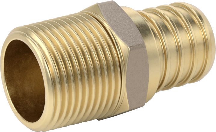 İçme Suyu için Dikenli Boru Bağlantı Parçası, Adaptör, 1" Boru İç Çapı x 3/4 NPT Erkek için