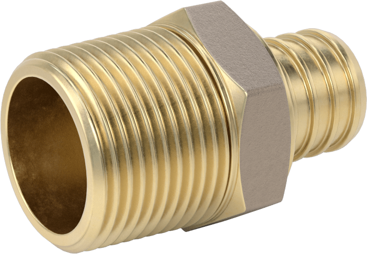 İçme Suyu için Dikenli Boru Bağlantı Parçası, Adaptör, 1" Boru İç Çapı x 1 NPT Erkek