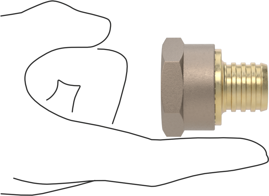 İçme Suyu için Dikenli Boru Bağlantı Parçası, Adaptör, 1" Boru İç Çapı x 1 NPT Dişi için