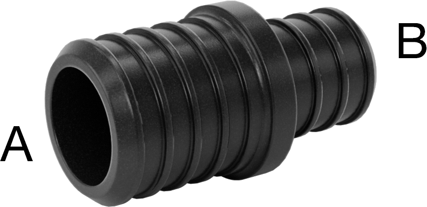 İçme Suyu için Dikenli Boru Bağlantı Parçası, Düz Konektör, 1“ x 3/4” Boru İç Çapı için