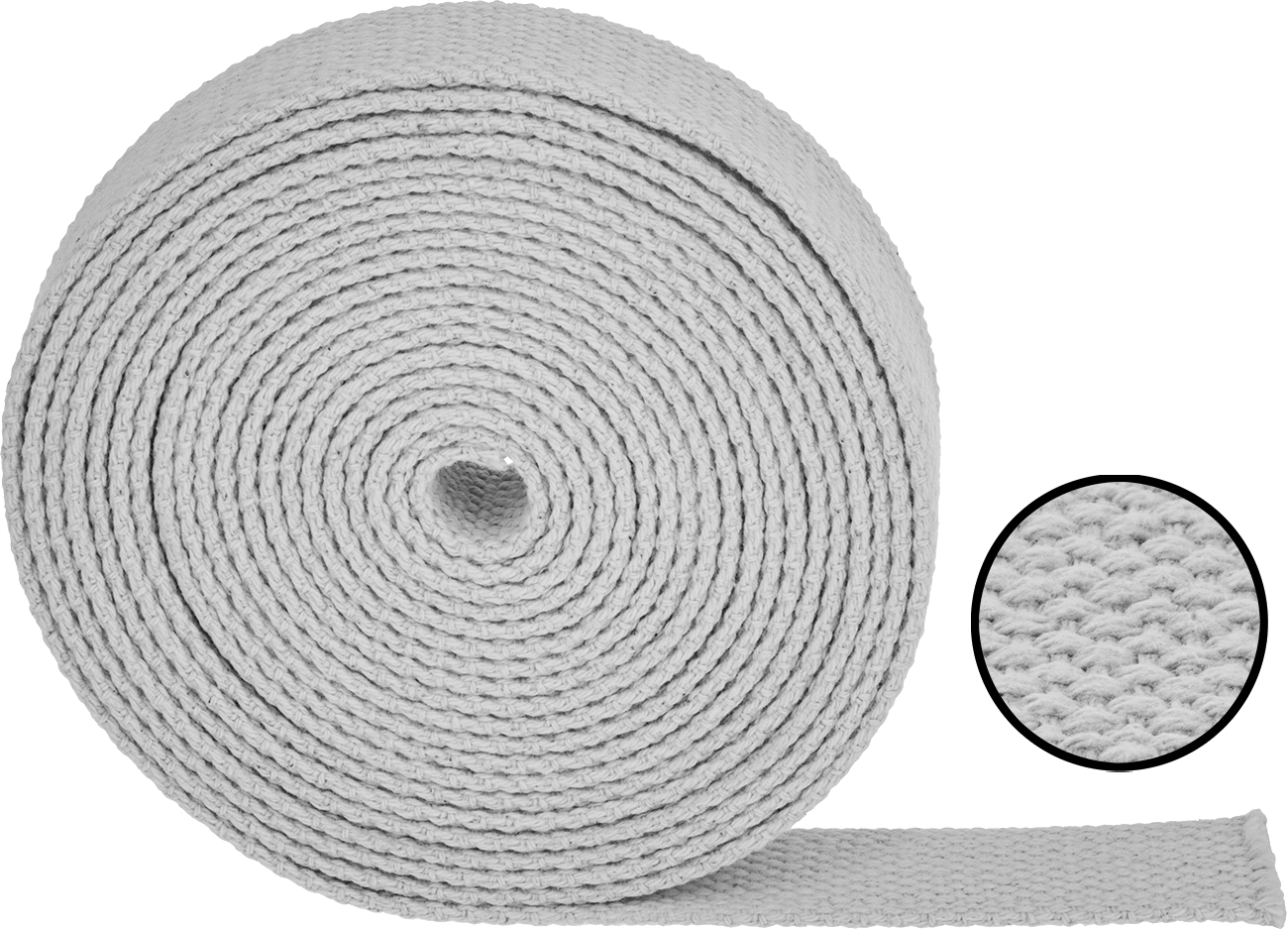 Aşındırıcı Olmayan Pamuklu Dokuma, 3/4" Genişlik, 150 Fit Uzunluk