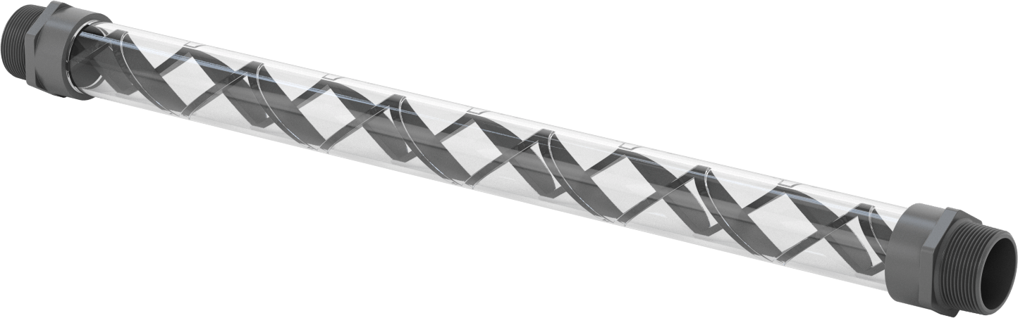PVC Hat Üstü Boru Karıştırıcı, 12 Bıçaklı, 1-1/2 NPT Erkek