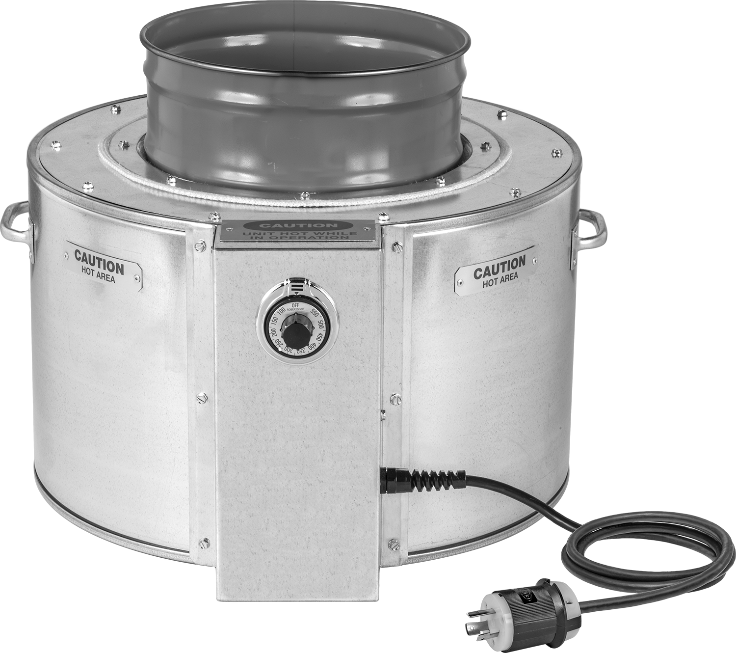 Temassız Sarma Isıtıcı, 5 Galonluk Kap için, 100° ila 550°F, NEMA 5-15