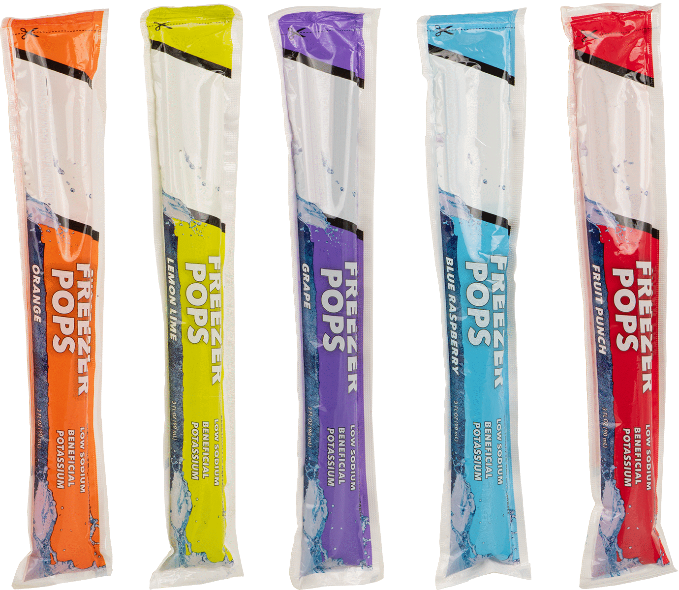 Dondurma Çubukları, 3FL.oz, Üzüm, Meyve Kokteyli, Limon-Misket Limonu, Ahududu, Turuncu