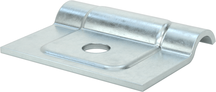 Düşük Profilli Dikme Montajlı Metal Yönlendirme Kelepçesi, 3/8" ID
