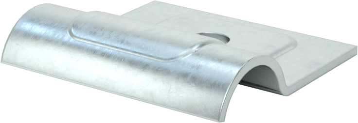 Düşük Profilli Dikme Montajlı Metal Yönlendirme Kelepçesi, 5/8" ID