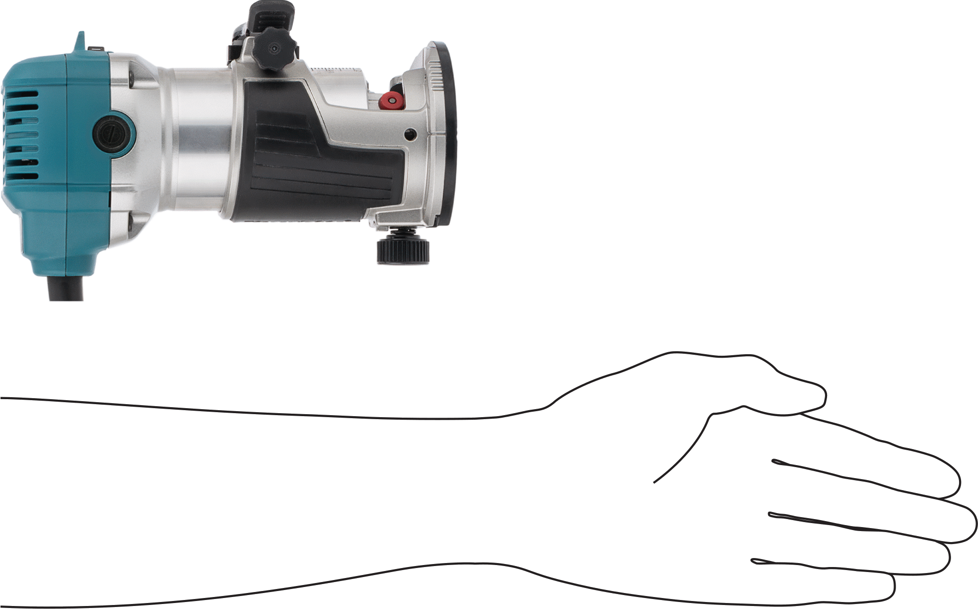 Elektrikli Freze, Sabit Tabanlı, Makita Rt0701C, 1-1/4 hp