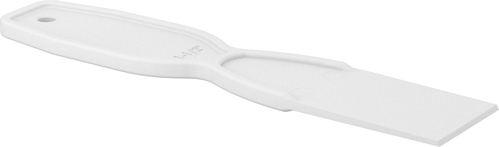 Çizilmez Tek Kullanımlık Plastik Macun Bıçağı, Düz Kenar, 1-1/2“ Genişlik x 3,5” Uzunluk Bıçak