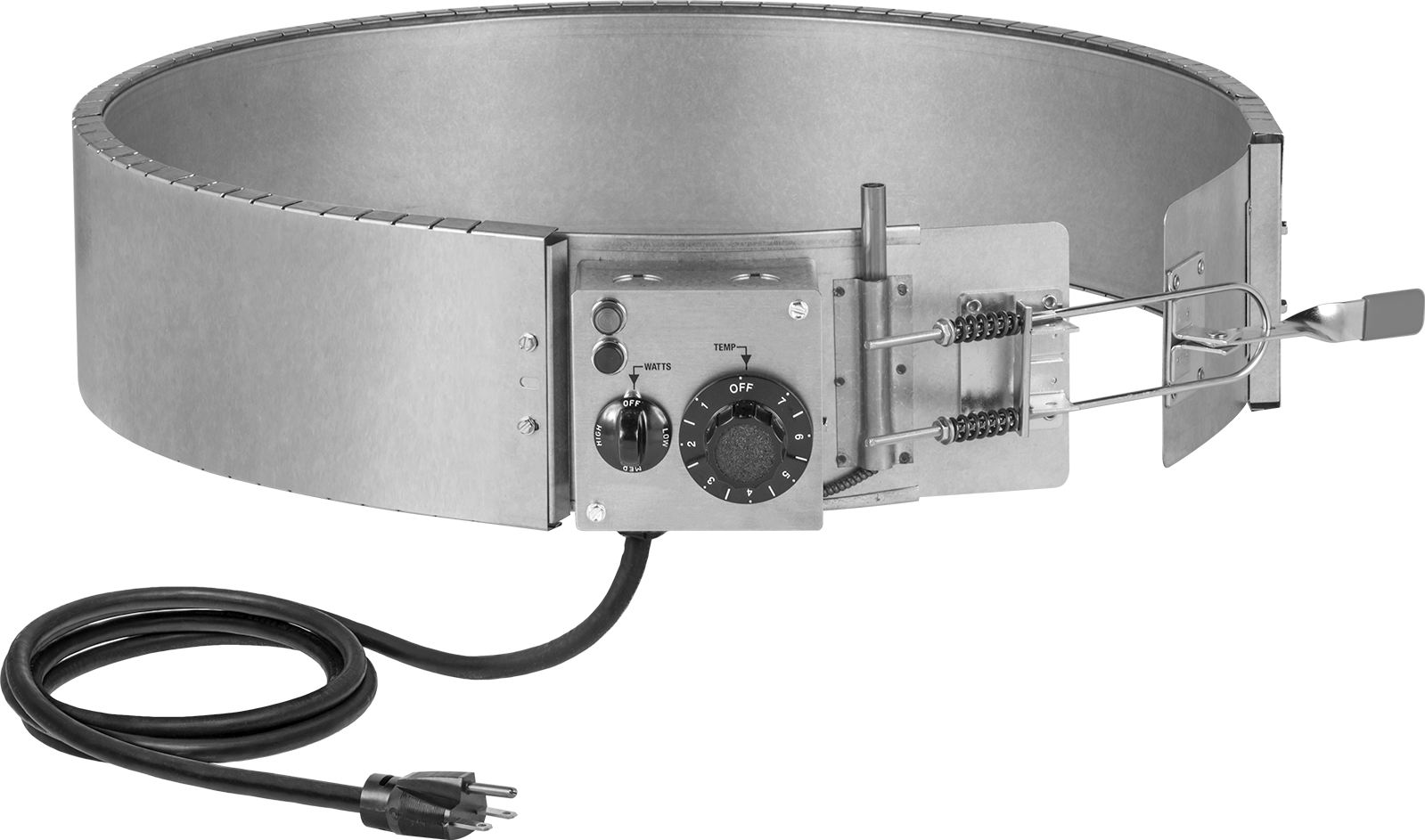 Ağır Hizmet Tipi Sarma Isıtıcı, Ayarlanabilir Termostatlı, 60°-250°F, 55 Galon için, 3000W
