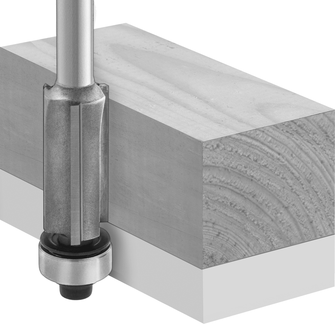 Kenar Kesme Freze Ucu, Yüksek Hızlı Çelik, Alt Pilot, 3/4" Kesme Çapı, 1-1/4" Kesme Uzunluğu