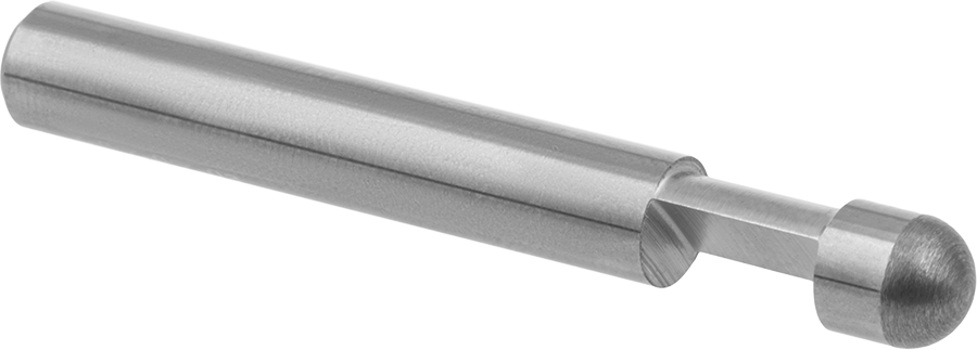 Kenar Kesme Freze Ucu, Kaplamasız Karbür, 1/4" Kesme Çapı, 3/8" Kesme Uzunluğu