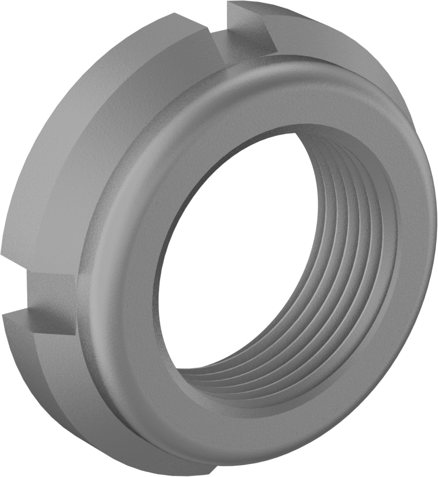Çinko Kaplamalı Karbon Çelik Rulman Kilit Somunu, M24 x 1,5 mm Diş Boyutu