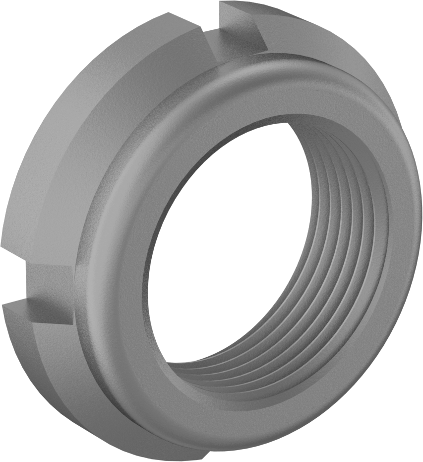 Çinko Kaplamalı Karbon Çelik Rulman Kilit Somunu, M25 x 1,5 mm Diş Boyutu