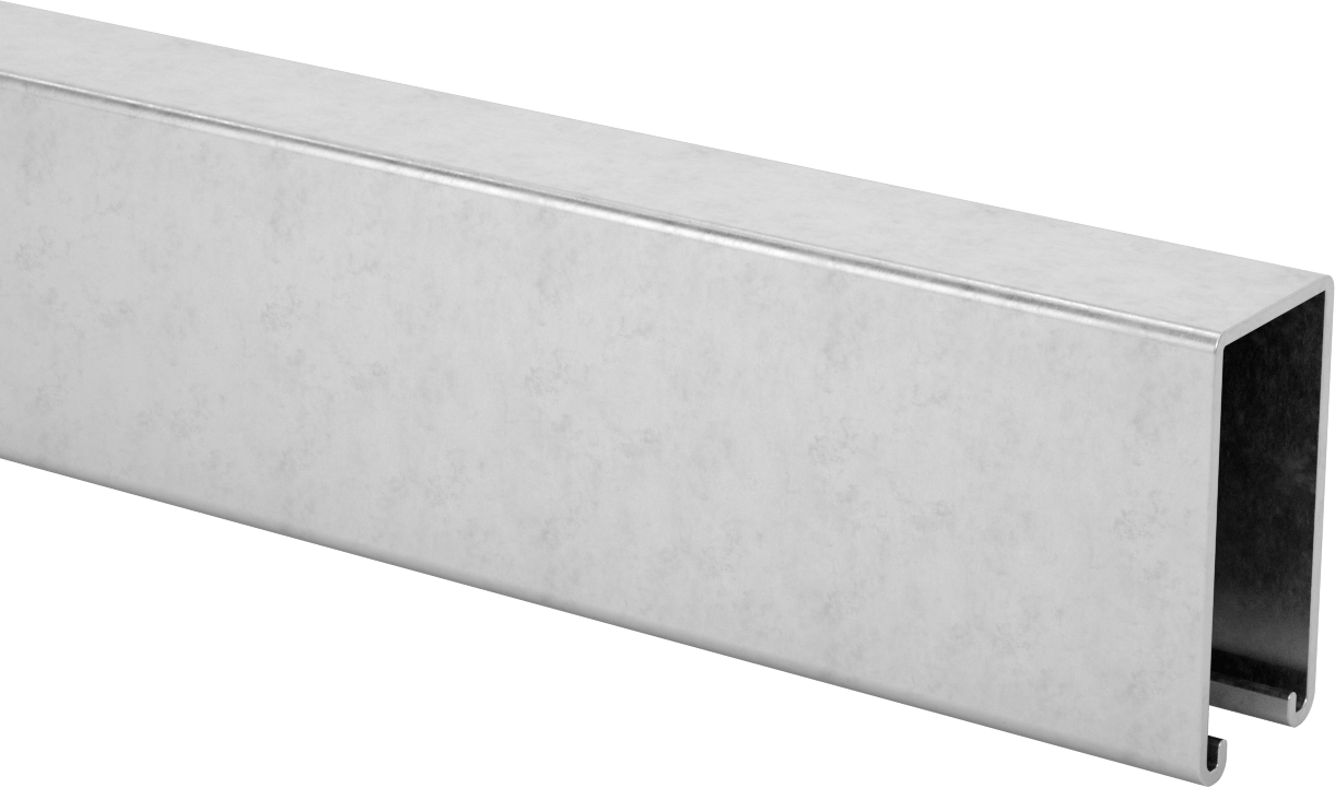 Yüksek Profilli Dikme Kanalı, Katı, 316 Paslanmaz Çelik, 3-1/4" Yükseklikli Kanal