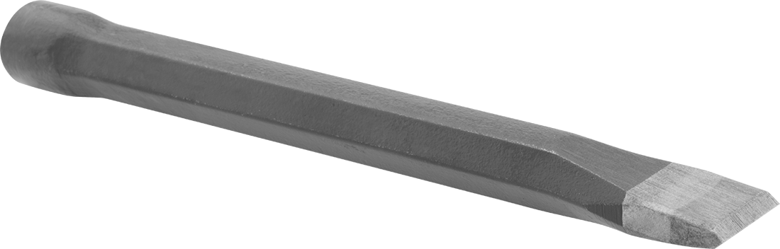 Metal için Pürüzsüz Saplı Keski, Büyük Boy Uçlu, 1/2" Bıçak Genişliği, 6-3/8" Toplam Uzunluk