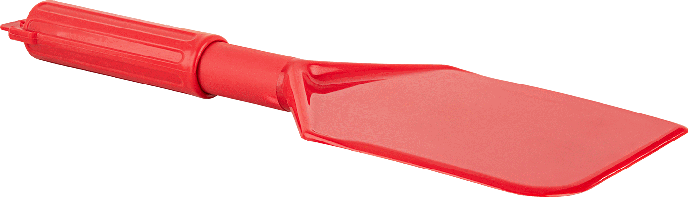 Düz Bıçaklı Plastik Spatula, Polipropilen Plastik Saplı, 13-1/2" Uzunluk