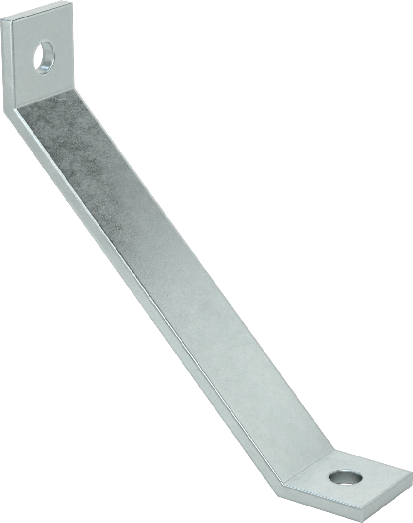 Strut Kanalı Destek, Çinko Kaplı Çelik, 8“ Uzunluk x 1-5/8” Uzunluk