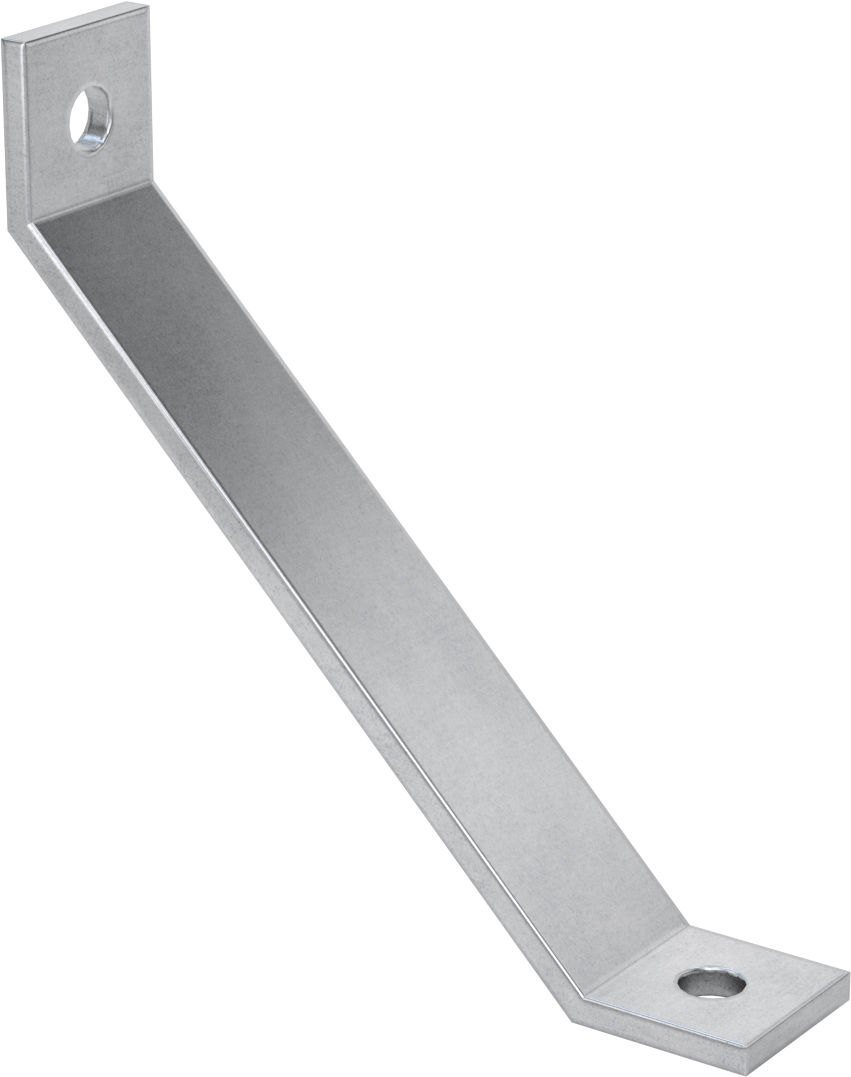 Strut Kanalı Destek, Galvanizli Çelik, 8“ Uzunluk x 1-5/8” Uzunluk