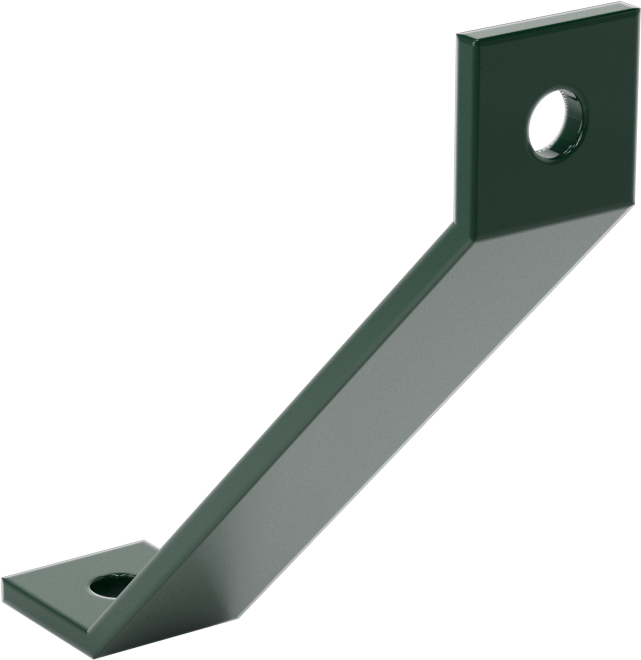 Strut Kanalı Destek, Yeşil Toz Boyalı Çelik, 8“ Uzunluk x 1-5/8” Uzunluk