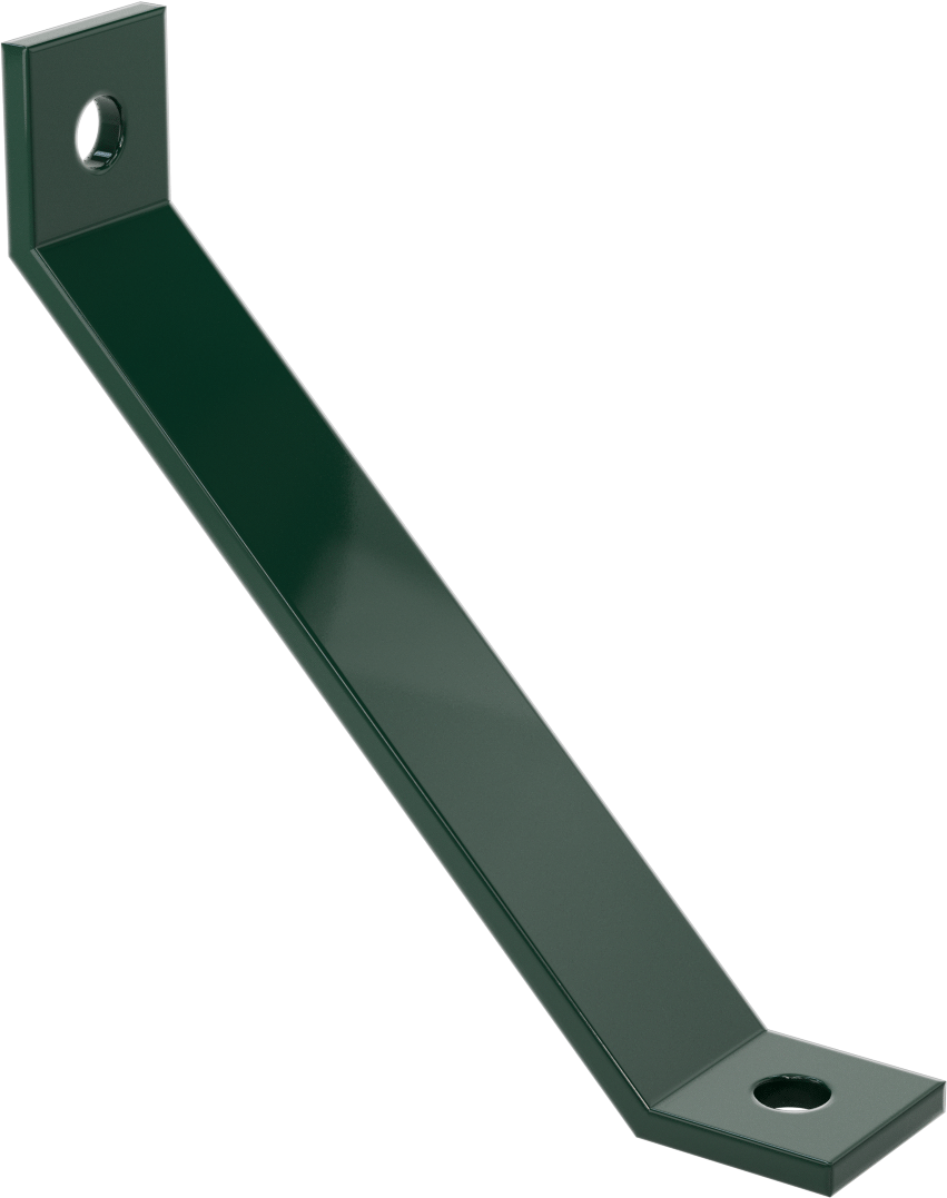 Strut Kanalı Destek, Yeşil Toz Boyalı Çelik, 8“ Uzunluk x 1-5/8” Uzunluk