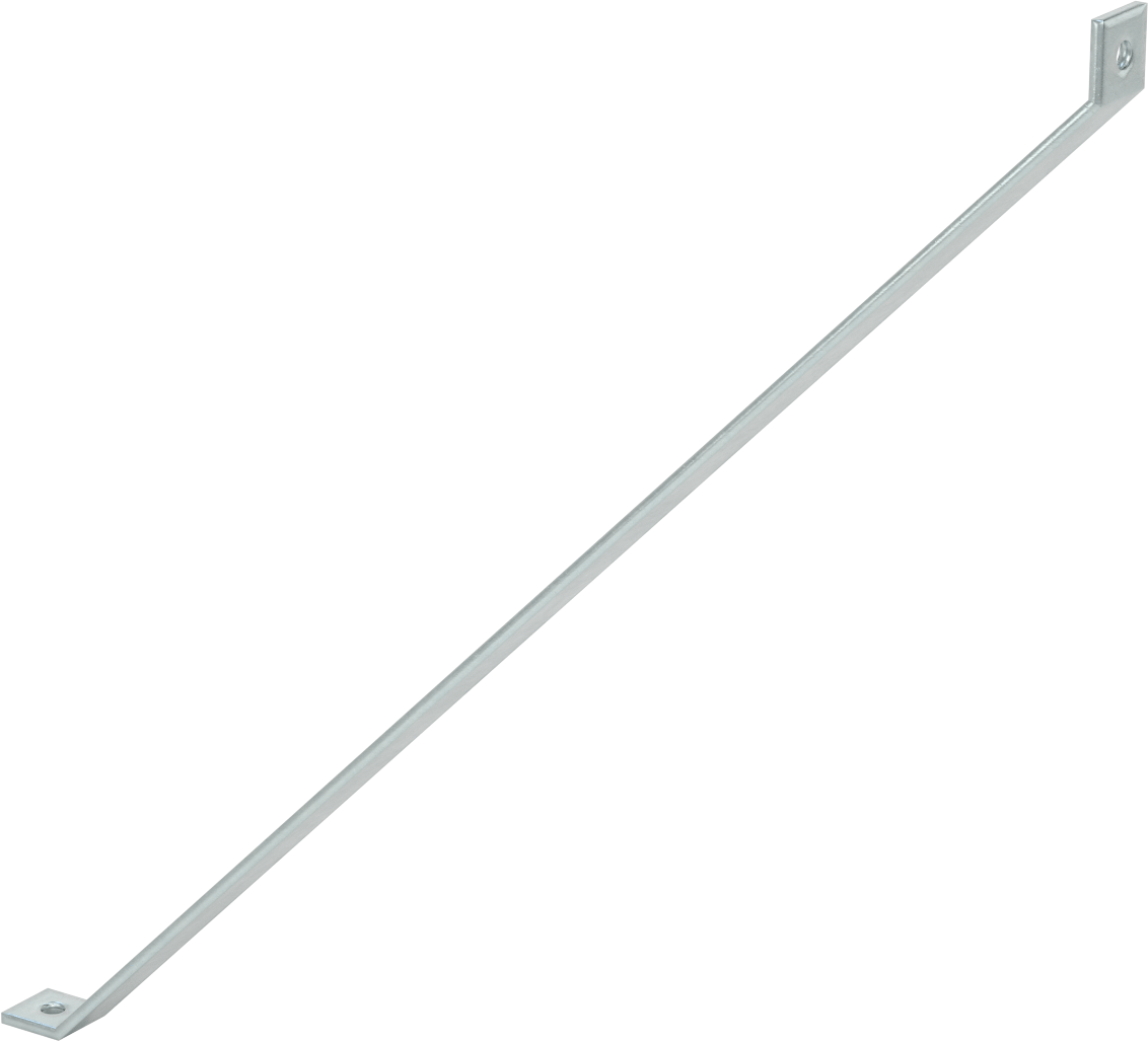 Strut Kanalı Destek, Çinko Kaplı Çelik, 36“ Uzunluk x 1-5/8” Uzunluk
