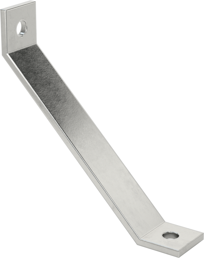 Strut Kanalı Destek, 316 Paslanmaz Çelik, 8“ Uzunluk x 1-5/8” Uzunluk