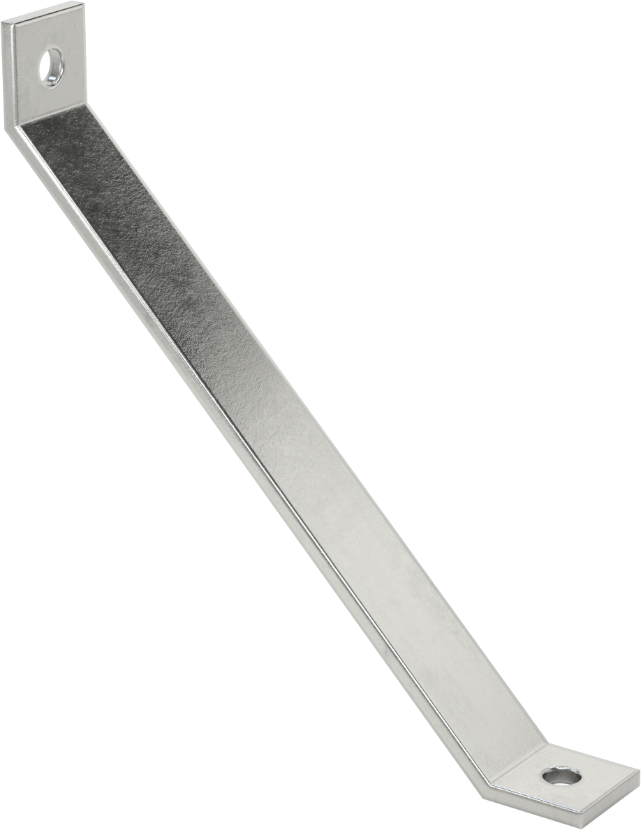 Strut Kanalı Destek, 316 Paslanmaz Çelik, 12“ Uzunluk x 1-5/8” Uzunluk
