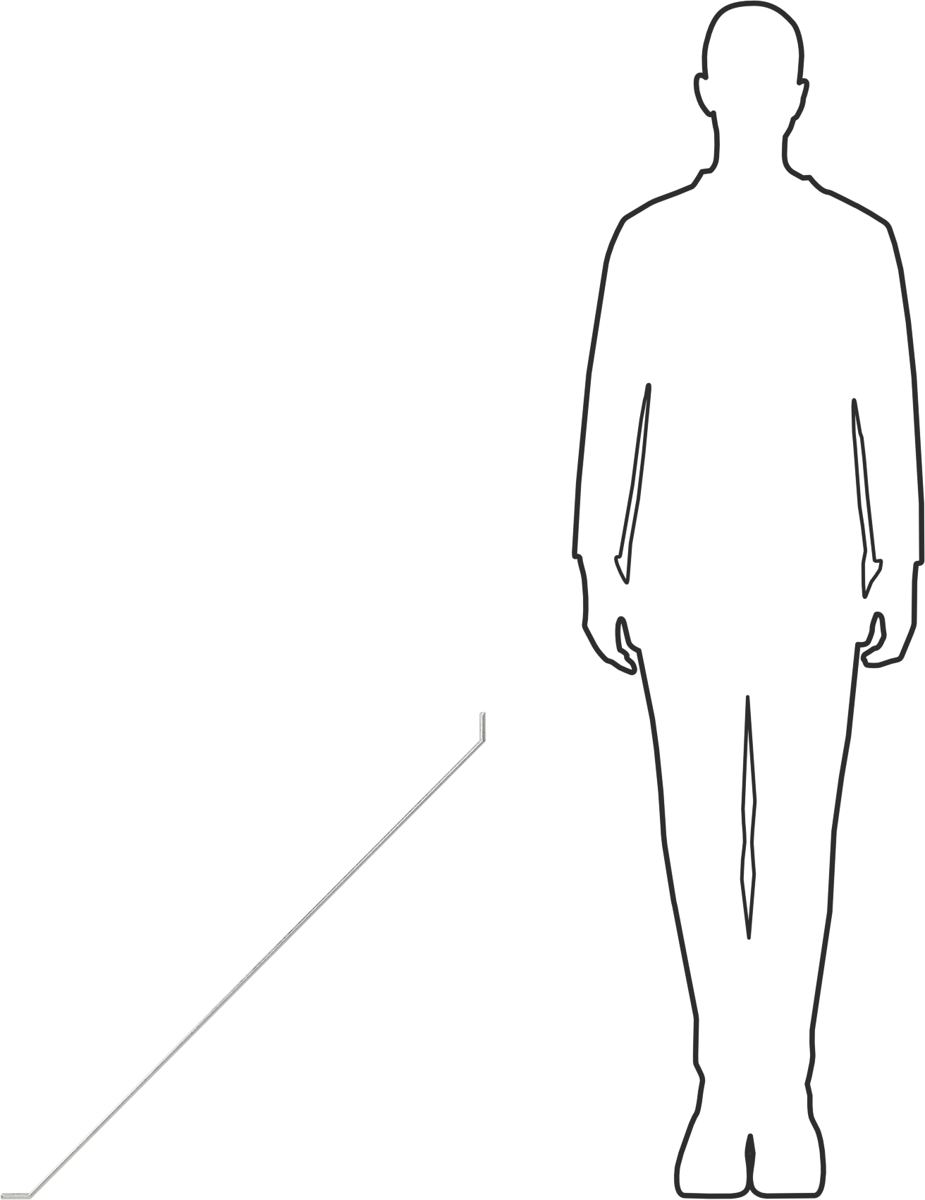 Strut Kanalı Destek, 316 Paslanmaz Çelik, 36“ Uzunluk x 1-5/8” Uzunluk